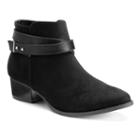 Lc Lauren Conrad Women's Crisscross Ankle Boots, Size: 7.5, Black
