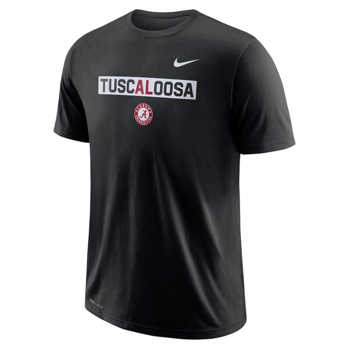 Men's Nike Alabama Crimson Tide Local Tee, Size: Large, Black