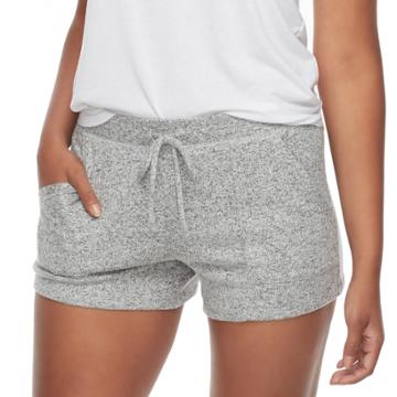 Juniors' So&reg; Cozy Shorts, Teens, Size: Small, Oxford