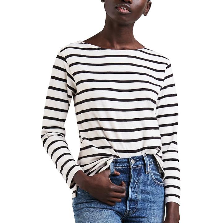 Women's Levi's&reg; Sailor Striped Crewneck Tee, Size: Xs, White