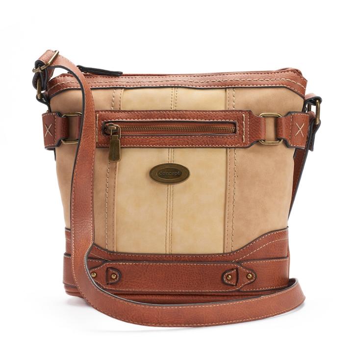 Concept Plattsburg Tri-tone Crossbody Bag, Women's, Lt Brown