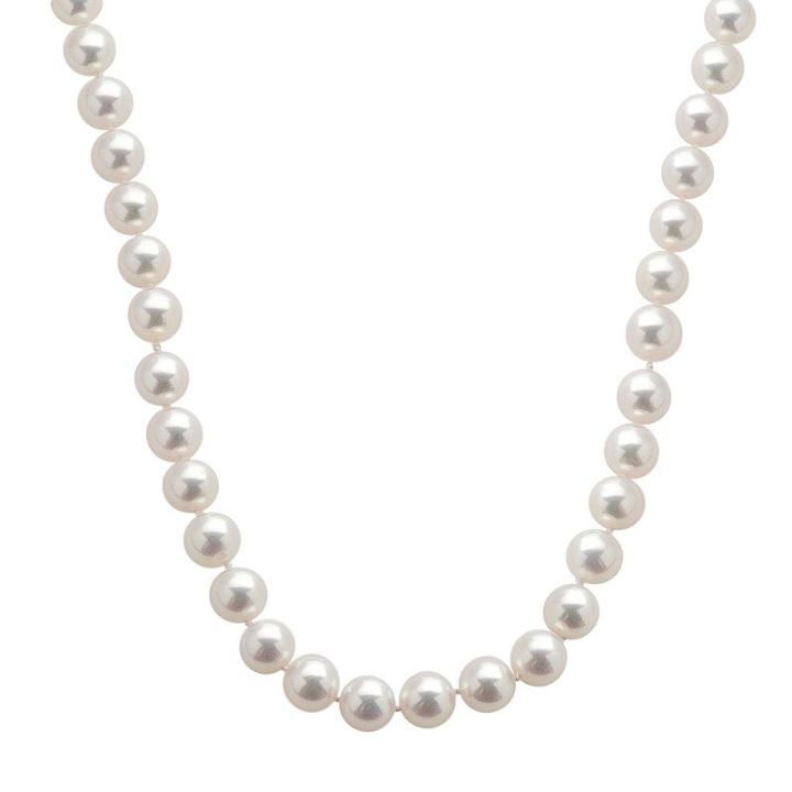 18k White Gold Aaa Akoya Cultured Pearl Necklace - 16 In, Women's, Size: 16