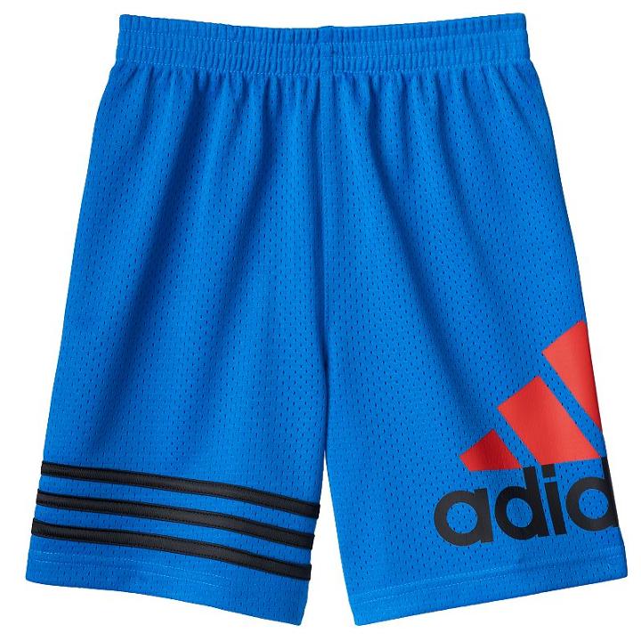 Boys 4-7x Adidas Striped Mesh Shorts, Size: 4, Brt Blue