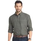 Men's Arrow Heritage Regular-fit Twill Button-down Shirt, Size: Large, Green Oth