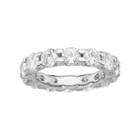 Forever Brilliant 14k White Gold 4 5/8 Carat T.w. Lab-created Moissanite Eternity Ring, Women's, Size: 7