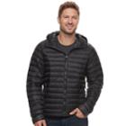 Men's Heat Keep Nano Modern-fit Packable Hooded Puffer Jacket, Size: Xl, Black
