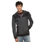 Men's Rock & Republic Mixed Media Hoodie, Size: Large, Black