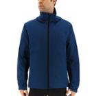 Men's Adidas Outdoor Wandertag Climaproof Insulated Hooded Rain Jacket, Size: Small, Med Blue