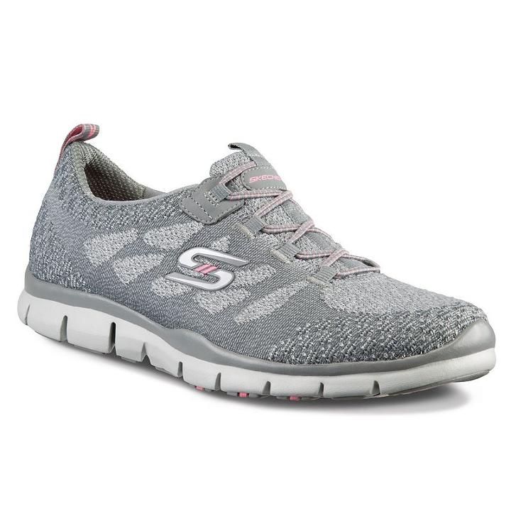 Skechers Gratis Sleek Chic Women's Shoes, Size: 9, Med Grey