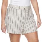 Juniors' Plus Size Unionbay Sybil Soft Shorts, Girl's, Size: 16 W, White Oth