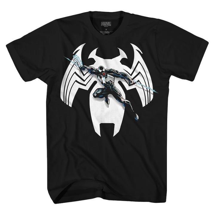 Boys 8-20 Spider-man Venom Tee, Size: Medium, Black