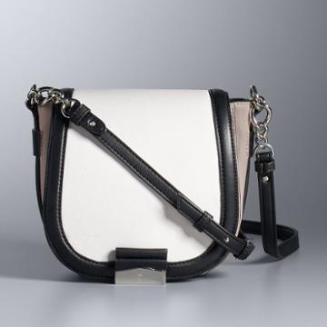 Simply Vera Vera Wang Monte Saddle Bag, Women's, Med Brown