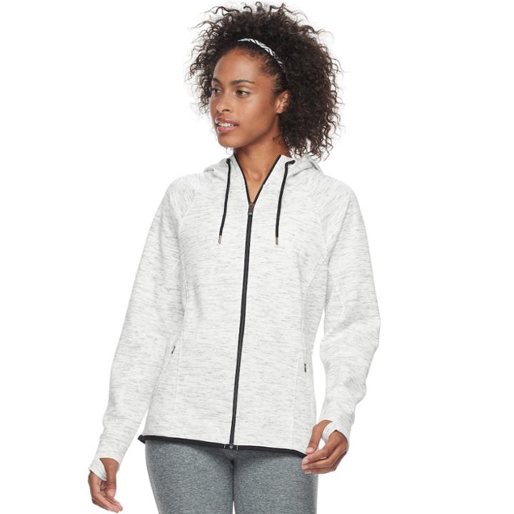Women's Tek Gear&reg; Fleece Raglan Hoodie, Size: Large, Natural