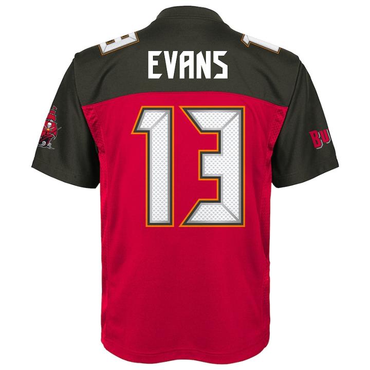 Boys 8-20 Tampa Bay Buccaneers Mike Evans Mid-tier Jersey, Size: S 8, Red