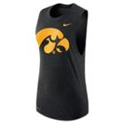 Women's Nike Iowa Hawkeyes Dri-fit Muscle Tee, Size: Xxl, Black