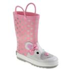 Laura Ashley Toddler Girls' Waterproof Rain Boots, Girl's, Size: 7 T, Pink