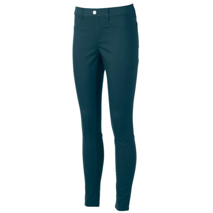Juniors' So&reg; Pull-on Jeggings, Teens, Size: Large, Dark Green