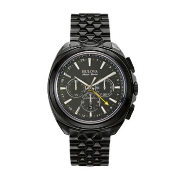 Bulova Men's Accu Swiss Special Edition Automatic Chronograph Gmt Watch - 65b160, Black