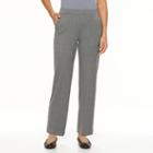 Petite Croft & Barrow&reg; Classic Fit Houndstooth Dress Pants, Women's, Size: 14p-short, Grey Other