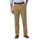 Men's Haggar Expandomatic Stretch Classic-fit Comfort Compression Waist Twill Pants, Size: 34x34, Lt Brown