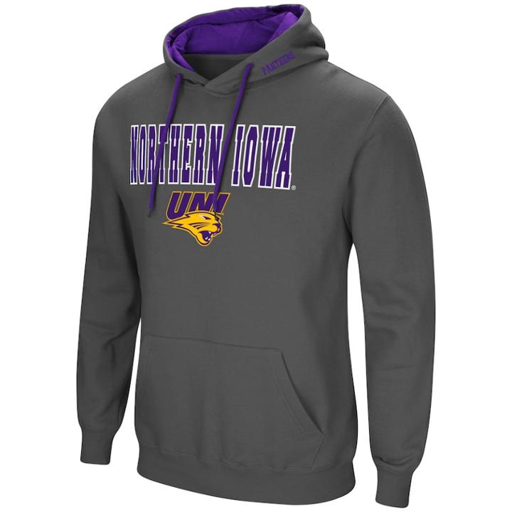 Men's Northern Iowa Panthers Pullover Fleece Hoodie, Size: Xxl, Light Grey