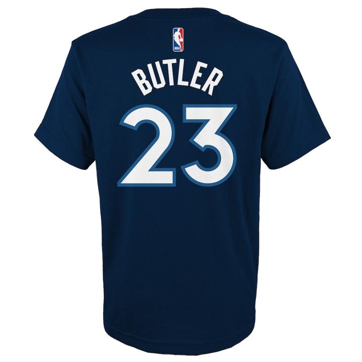 Boys 8-20 Minnesota Timberwolves Jimmy Butler Name And Number Tee, Size: Xl 18-20, Blue (navy)