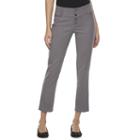 Juniors' Candie's&reg; Button Front Crop Pants, Girl's, Size: 5, Dark Grey