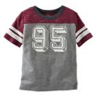 Boys 4-8 Oshkosh B'gosh&reg; Short Sleeve Number Graphic Speckled Colorblock Tee, Boy's, Size: 7x, Red