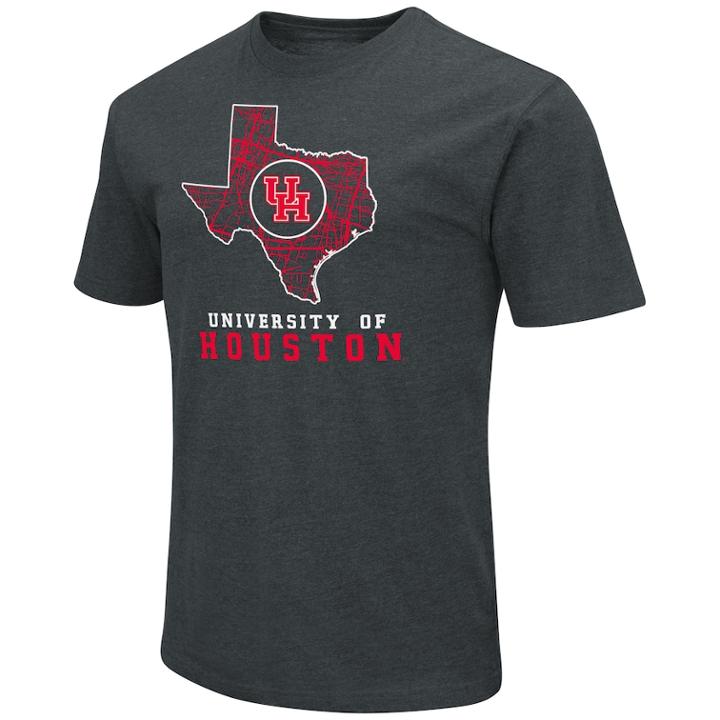 Men's Houston Cougars State Tee, Size: Medium, Brt Red