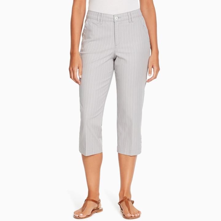 Women's Gloria Vanderbilt Violet Capris, Size: 8, Med Grey