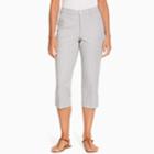 Women's Gloria Vanderbilt Violet Capris, Size: 8, Med Grey
