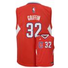 Boys 8-20 Adidas Los Angeles Clippers Blake Griffin Nba Replica Jersey, Boy's, Size: L(14/16), Red