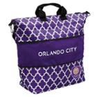 Logo Brand Orlando City Sc Quatrefoil Expandable Tote, Women's, Purple