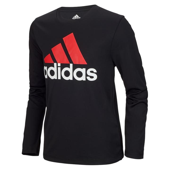 Boys 8-20 Adidas Performance Tee, Size: Small, Black