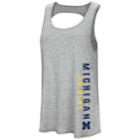 Women's Colosseum Michigan Wolverines Twisted Back Tank Top, Size: Large, Oxford