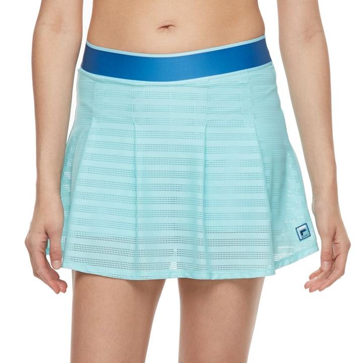 Women's Fila Sport® Exposed Elastic Mesh Skort, Size: Medium, Light Blue