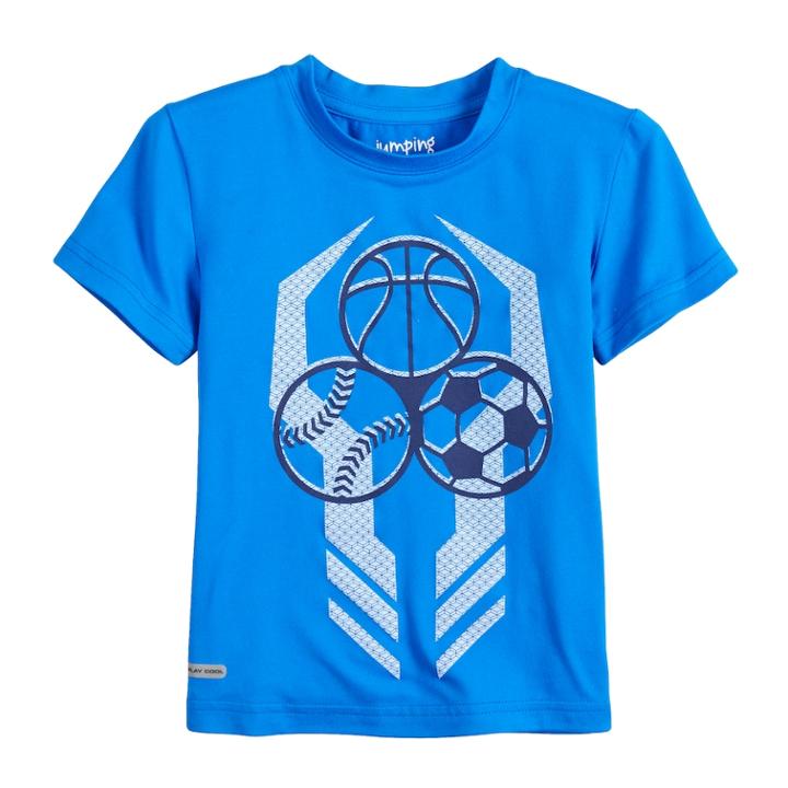 Toddler Boy Jumping Beans&reg; Active Graphic Tee, Size: 4t, Med Grey