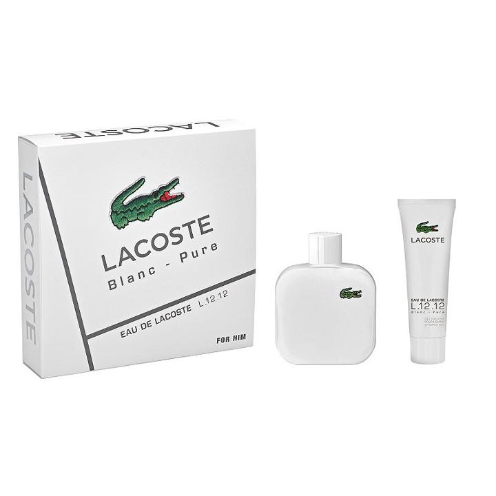 Lacoste Eau De Lacoste L.12.12 Blanc White Men's Cologne Gift Set, Multicolor
