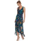Women's Chaya Floral Faux-wrap Dress, Size: 12, Multi