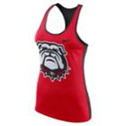 Women's Nike Georgia Bulldogs Dri-fit Touch Tank Top, Size: Small, Red