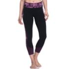 Women's Gaiam Om Charisma Yoga Capri Leggings, Size: Medium, Oxford