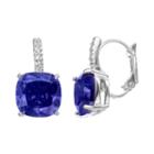 City Rox Cubic Zirconia Drop Earrings, Women's, Blue