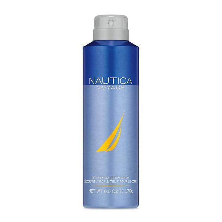 Nautica Voyage Men's Deodorizing Body Spray, Multicolor
