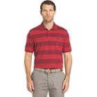 Men's Izod Sportflex Classic-fit Striped Stretch Performance Polo, Size: Large, Drk Purple, Comfort Wear
