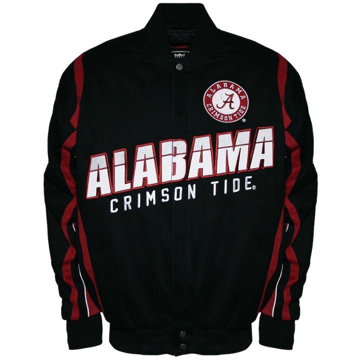 Men's Franchise Club Alabama Crimson Tide Select Twill Jacket, Size: Small, Black