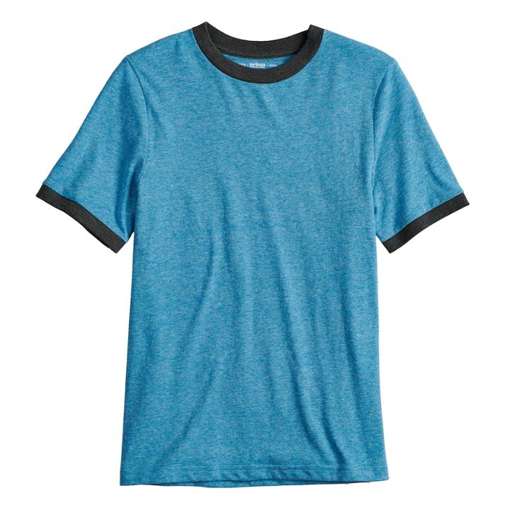 Boys 8-20 Urban Pipeline&reg; Ultimate Ringer Tee, Size: Large, Blue (navy)