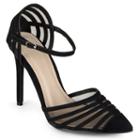 Journee Collection Fancy Women's Mesh High Heels, Girl's, Size: Medium (10), Black
