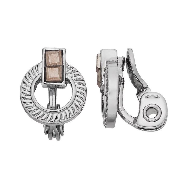 Simply Vera Vera Wang Door Knocker Nickel Free Clip On Earrings, Women's, Oxford