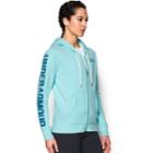 Women's Under Armour Favorite Full-zip Hoodie, Size: Large, Red Overfl