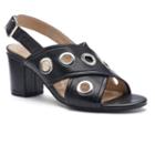 Andrew Geller Starrika Women's Block Heel Sandals, Size: Medium (7.5), Black